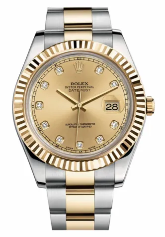 Rolex - Datejust II 41mm - Steel and Yellow Gold - Fluted Bezel (116333)