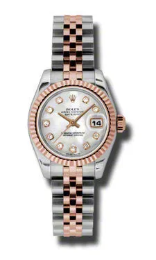 Rolex - Datejust Lady 26 - Steel and Pink Gold - Fluted Bezel