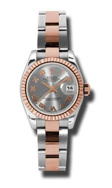 Rolex - Datejust Lady 26 - Steel and Pink Gold - Fluted Bezel