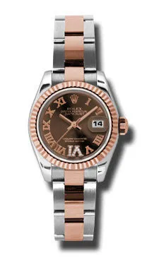 Rolex - Datejust Lady 26 - Steel and Pink Gold - Fluted Bezel
