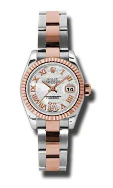 Rolex - Datejust Lady 26 - Steel and Pink Gold - Fluted Bezel