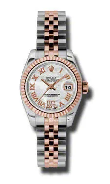Rolex - Datejust Lady 26 - Steel and Pink Gold - Fluted Bezel