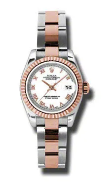 Rolex - Datejust Lady 26 - Steel and Pink Gold - Fluted Bezel