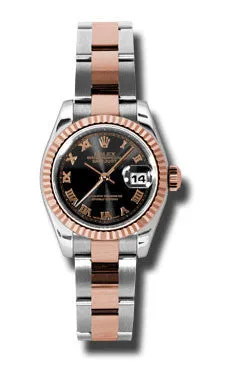 Rolex - Datejust Lady 26 - Steel and Pink Gold - Fluted Bezel