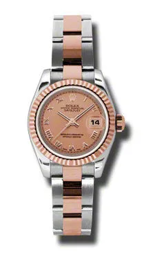 Rolex - Datejust Lady 26 - Steel and Pink Gold - Fluted Bezel