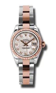 Rolex - Datejust Lady 26 - Steel and Pink Gold - Fluted Bezel