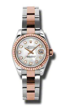 Rolex - Datejust Lady 26 - Steel and Pink Gold - Fluted Bezel