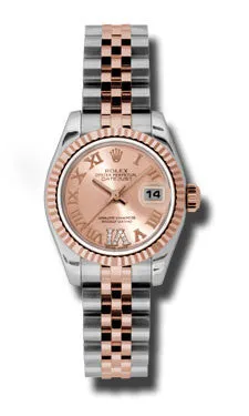Rolex - Datejust Lady 26 - Steel and Pink Gold - Fluted Bezel