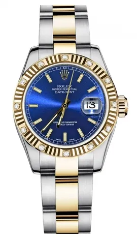 Rolex - Datejust Lady 26 - Steel and Yellow Gold - 12 Diamond Bezel