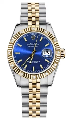 Rolex - Datejust Lady 26 - Steel and Yellow Gold - 12 Diamond Bezel