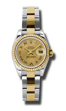 Rolex - Datejust Lady 26 - Steel and Yellow Gold - Fluted Bezel