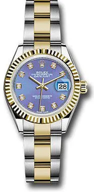 Rolex - Datejust Lady 28 - Stainless Steel and Yellow Gold - Fluted Bezel
