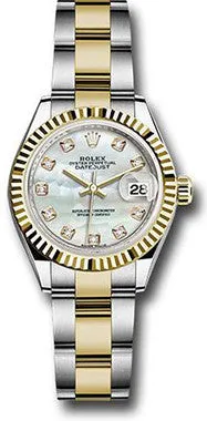 Rolex - Datejust Lady 28 - Stainless Steel and Yellow Gold - Fluted Bezel