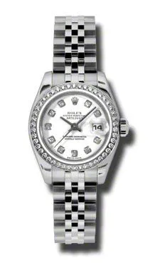 Rolex - Datejust Lady - Steel 46 Diamond Bezel