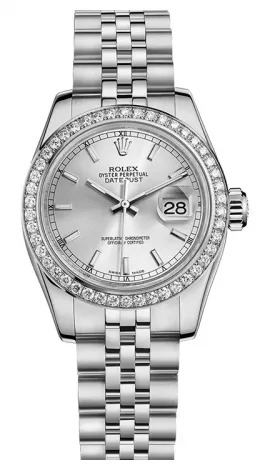 Rolex - Datejust Lady - Steel 46 Diamond Bezel