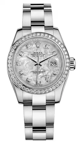 Rolex - Datejust Lady - Steel 46 Diamond Bezel