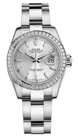 Rolex - Datejust Lady - Steel 46 Diamond Bezel