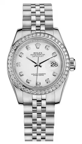 Rolex - Datejust Lady - Steel 46 Diamond Bezel
