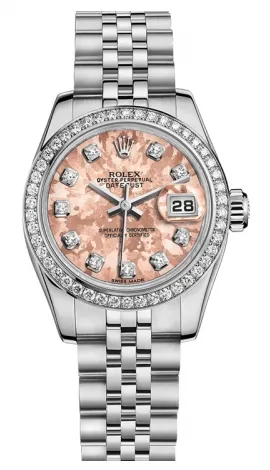 Rolex - Datejust Lady - Steel 46 Diamond Bezel