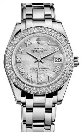 Rolex - Datejust Pearlmaster 34 White Gold - 116 Diamond Bezel
