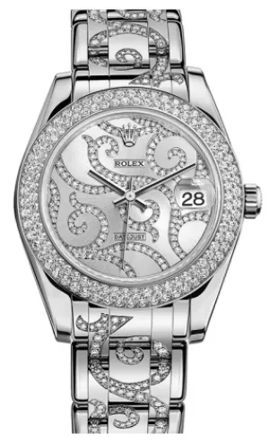 Rolex - Datejust Pearlmaster 34 White Gold - 116 Diamond Bezel