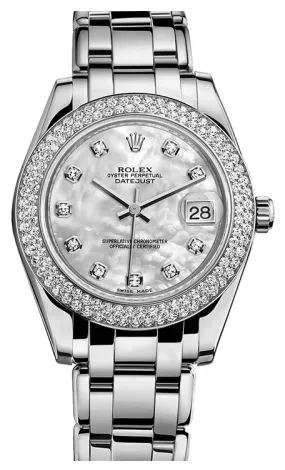 Rolex - Datejust Pearlmaster 34 White Gold - 116 Diamond Bezel