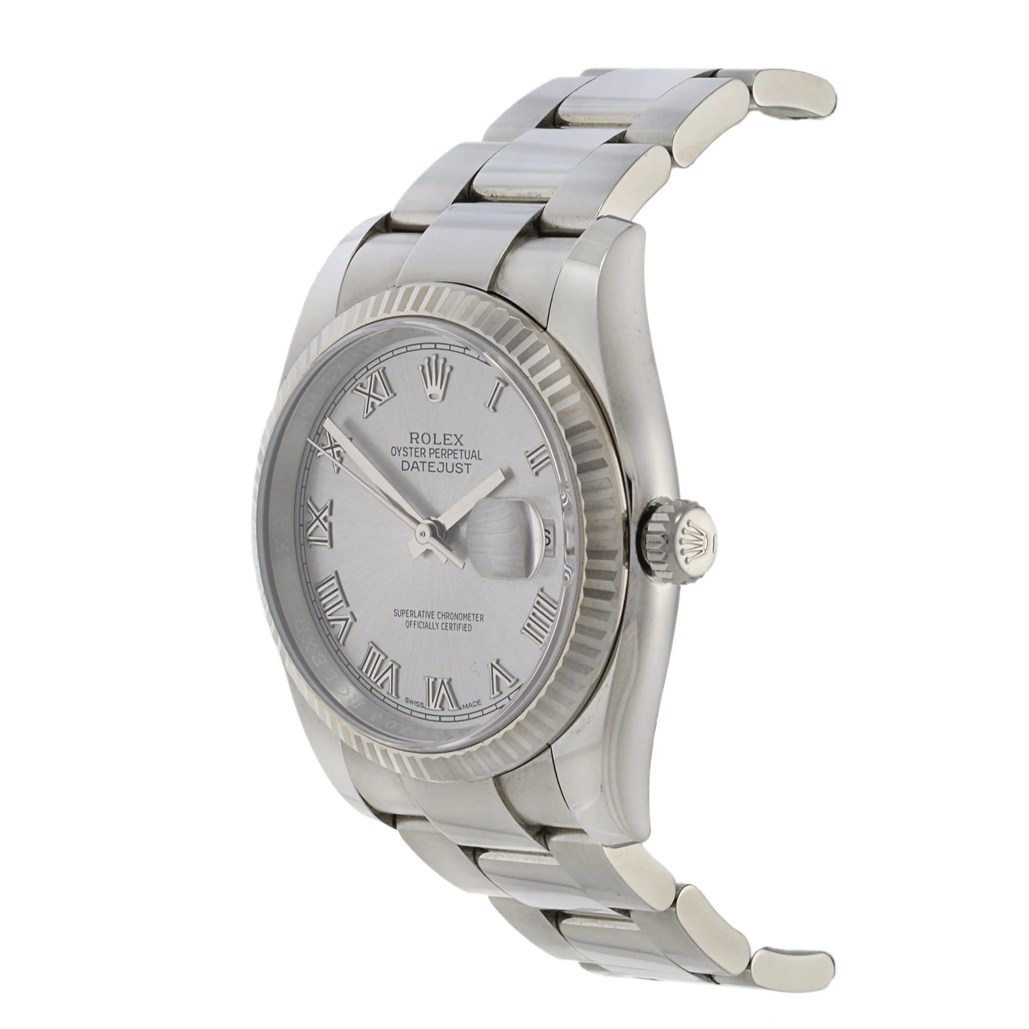 Rolex Datejust Reference 116234 Stainless Steel and 18K White Gold