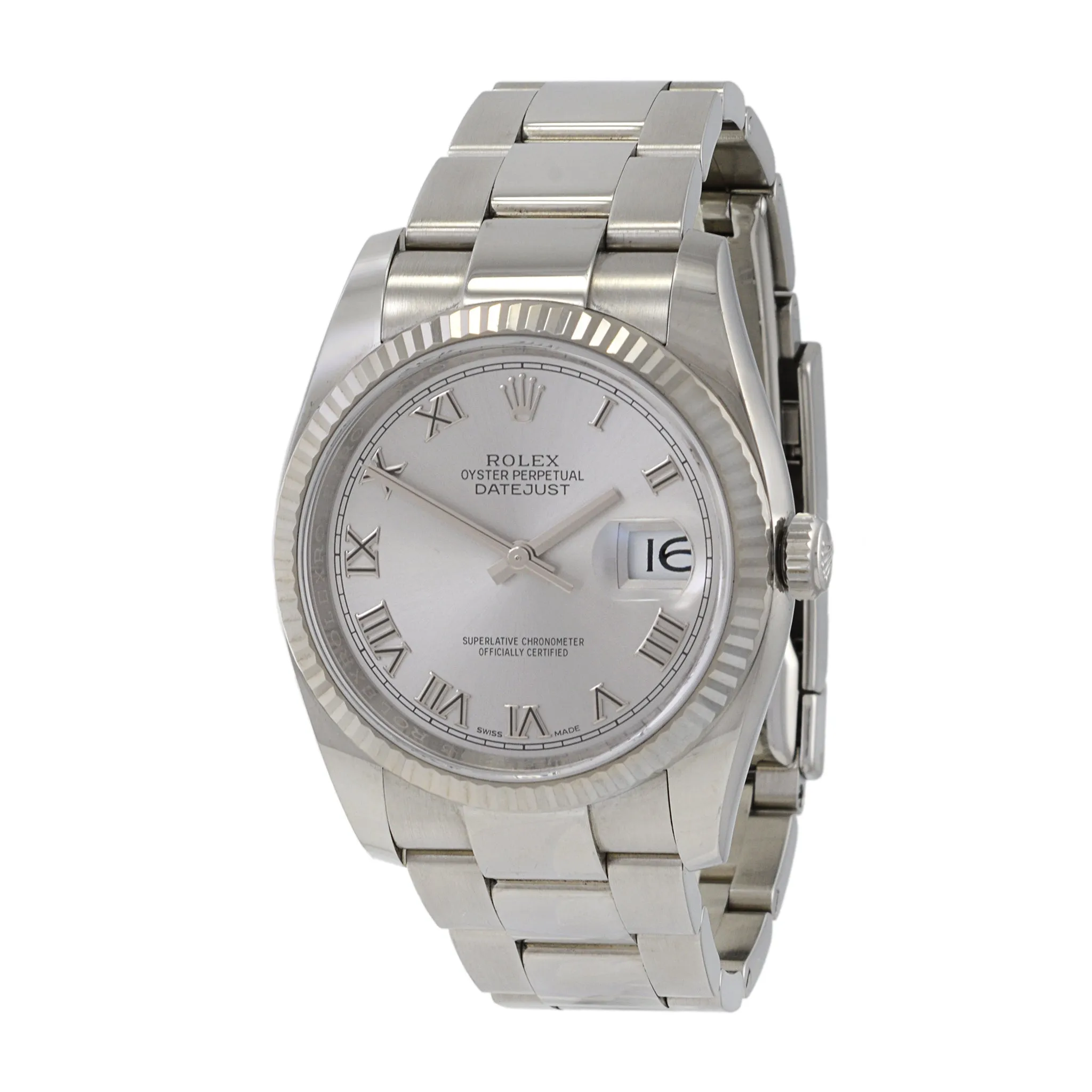 Rolex Datejust Reference 116234 Stainless Steel and 18K White Gold