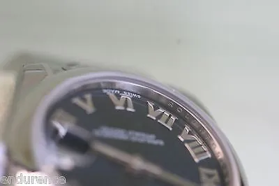 ROLEX DATEJUST STAINLESS STEEL MIDSIZE WATCH BLUE ROMAN DIAL 178240