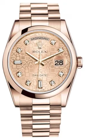 Rolex - Day-Date President Pink Gold - Domed Bezel