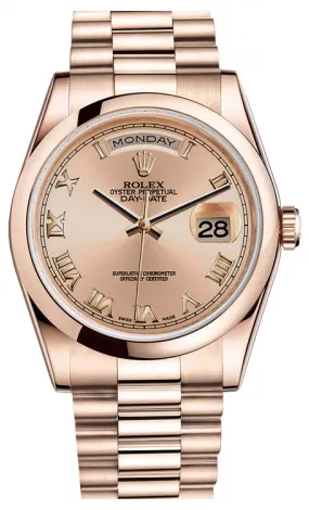 Rolex - Day-Date President Pink Gold - Domed Bezel