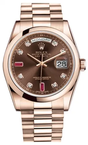Rolex - Day-Date President Pink Gold - Domed Bezel