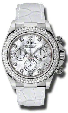 Rolex - Daytona White Gold - Diamond Bezel