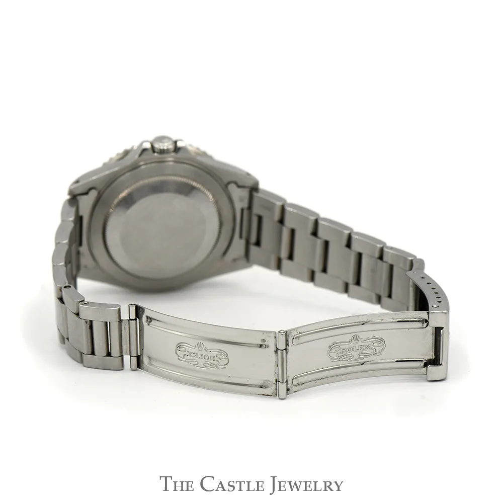 Rolex GMT Master 2 16710 with Pepsi Bezel & Black Dial in Stainless Steel Oyster Bracelet
