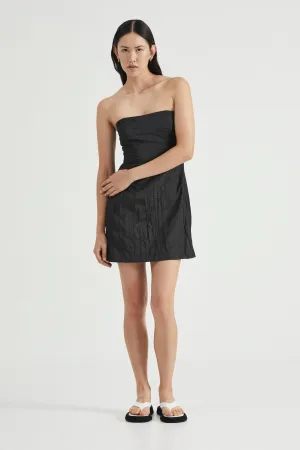 ROLLING WAVE STRAPLESS MINI | BLACK