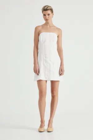 ROLLING WAVE STRAPLESS MINI | WHITE WASH
