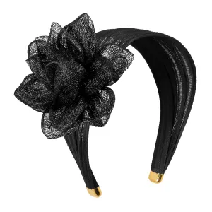 Rose Black Fascinator