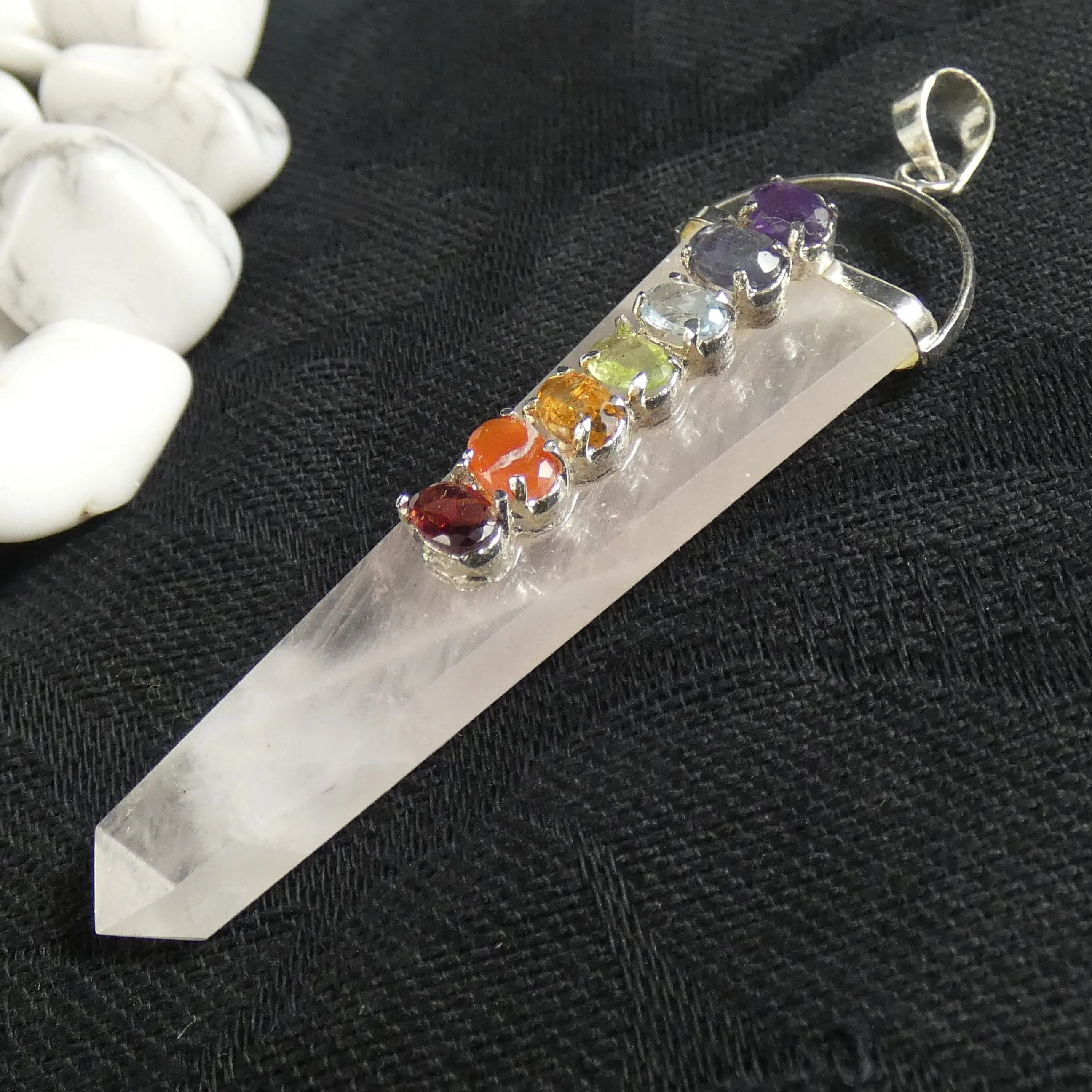 Rose Quartz Chakra Pendant