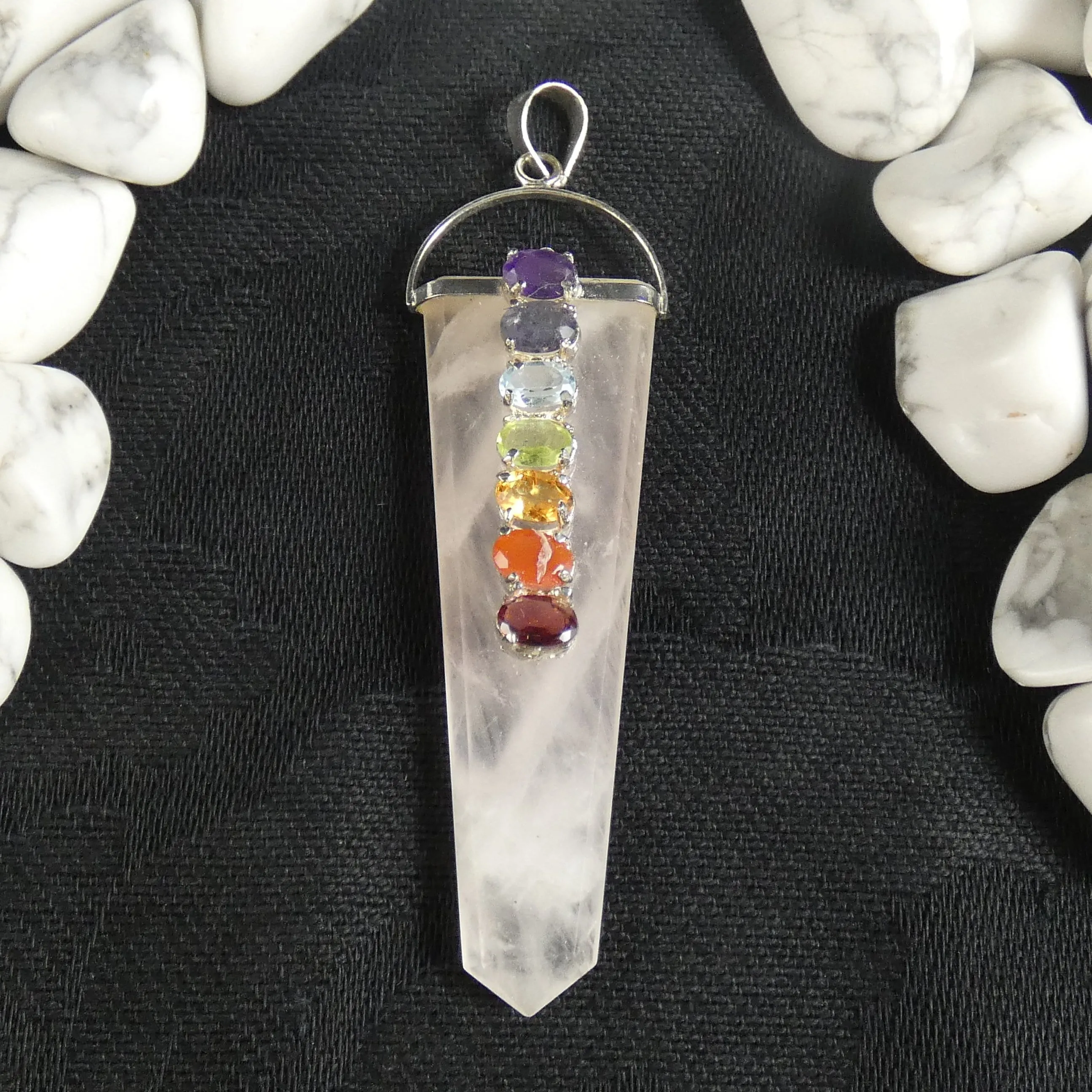 Rose Quartz Chakra Pendant