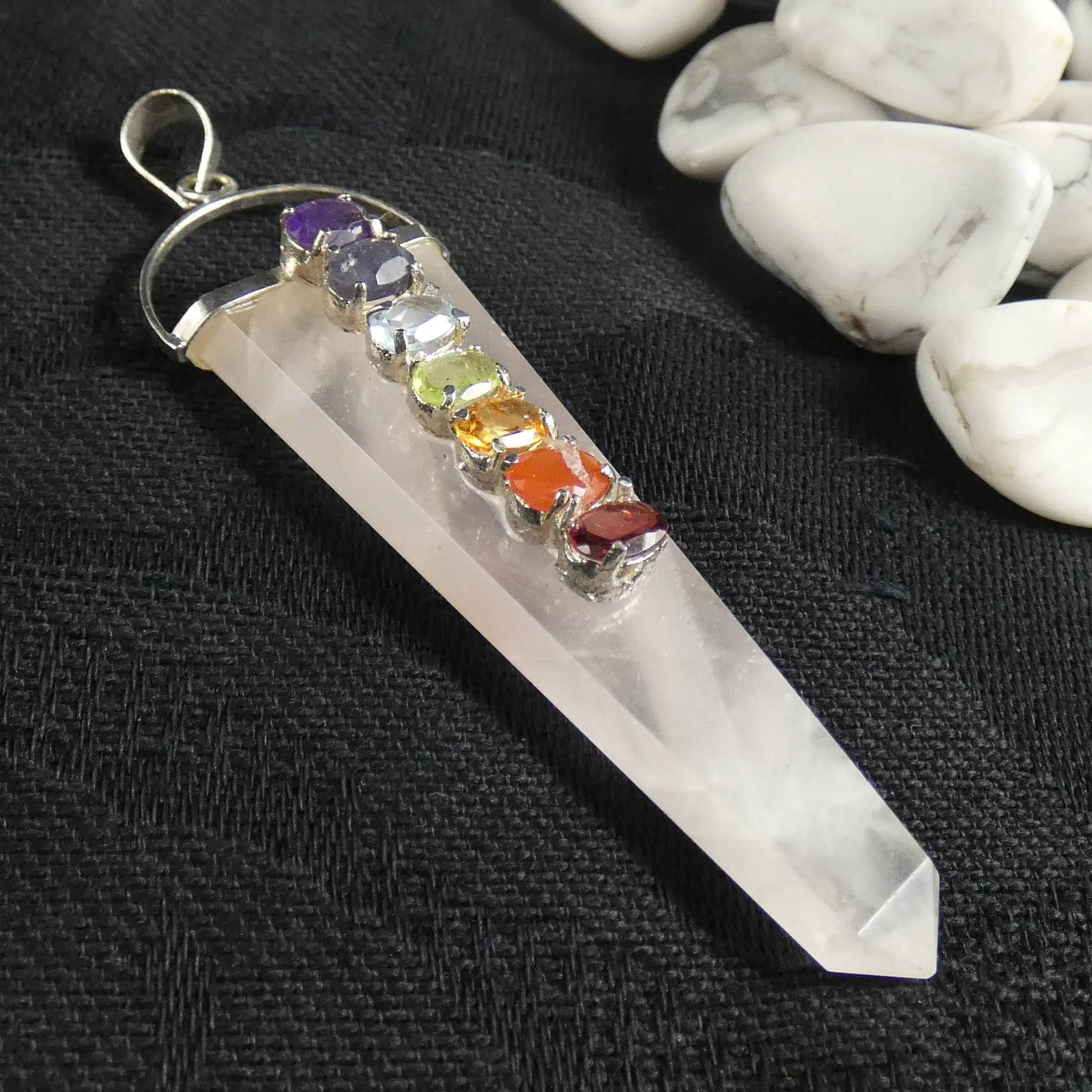 Rose Quartz Chakra Pendant