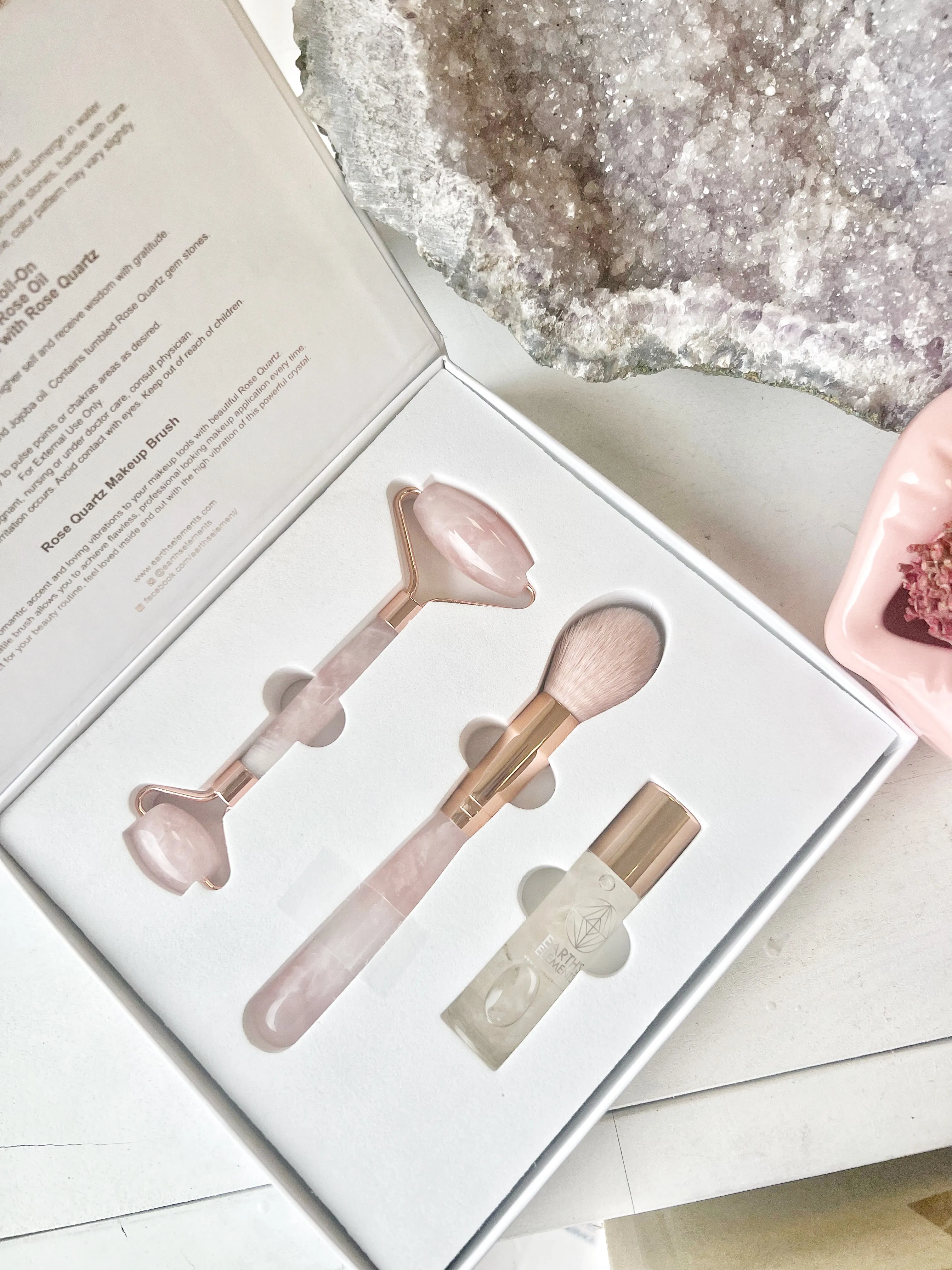 Rose Quartz Facial Beauty Set