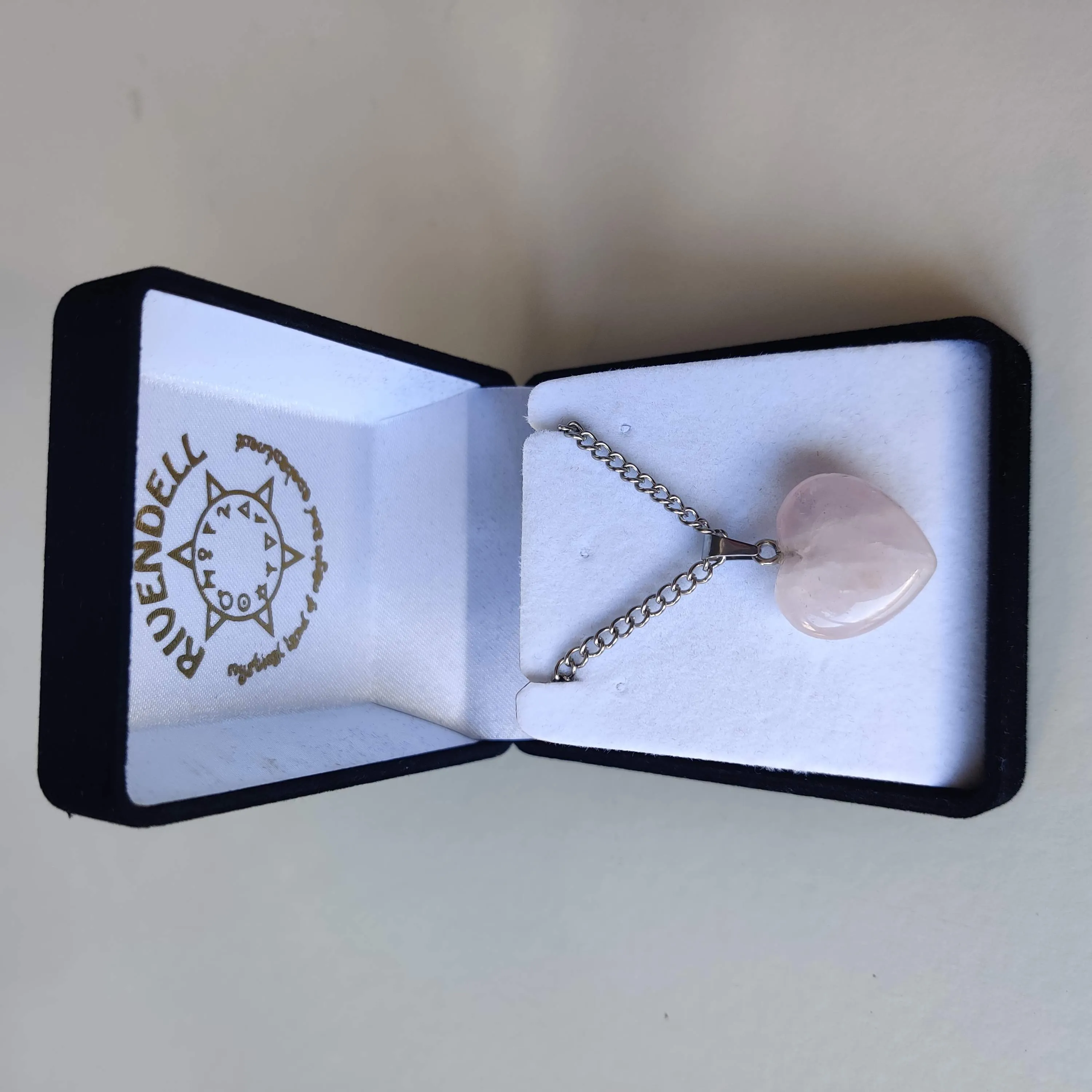 Rose Quartz Heart Pendant