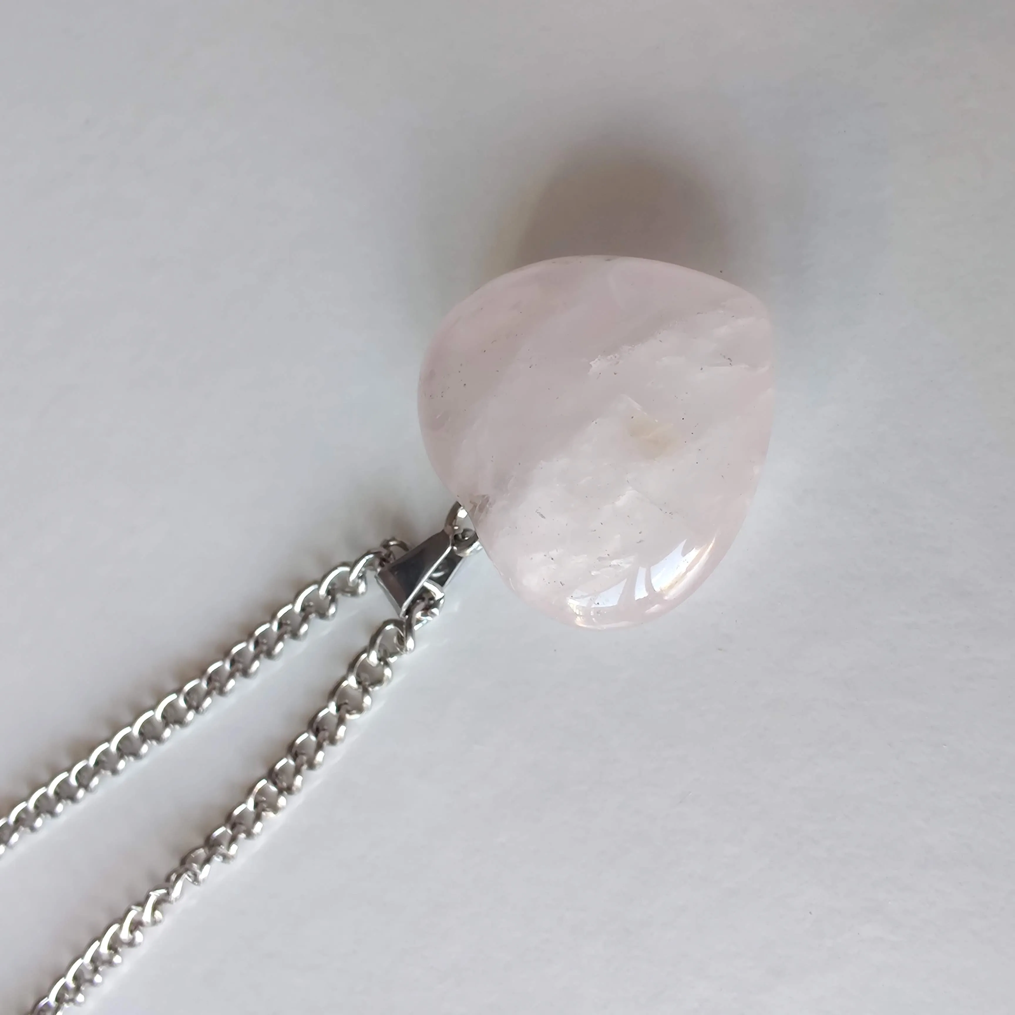 Rose Quartz Heart Pendant