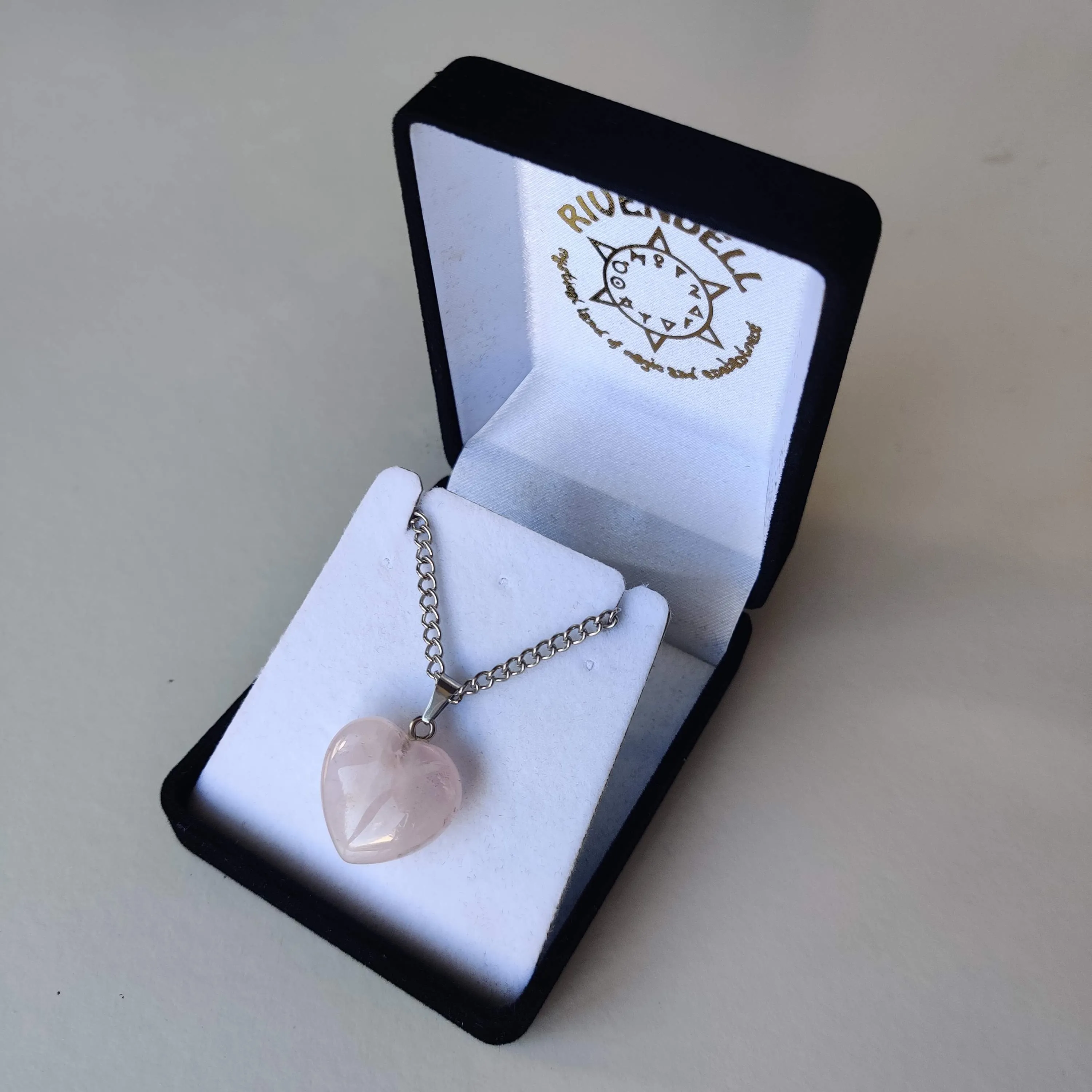 Rose Quartz Heart Pendant