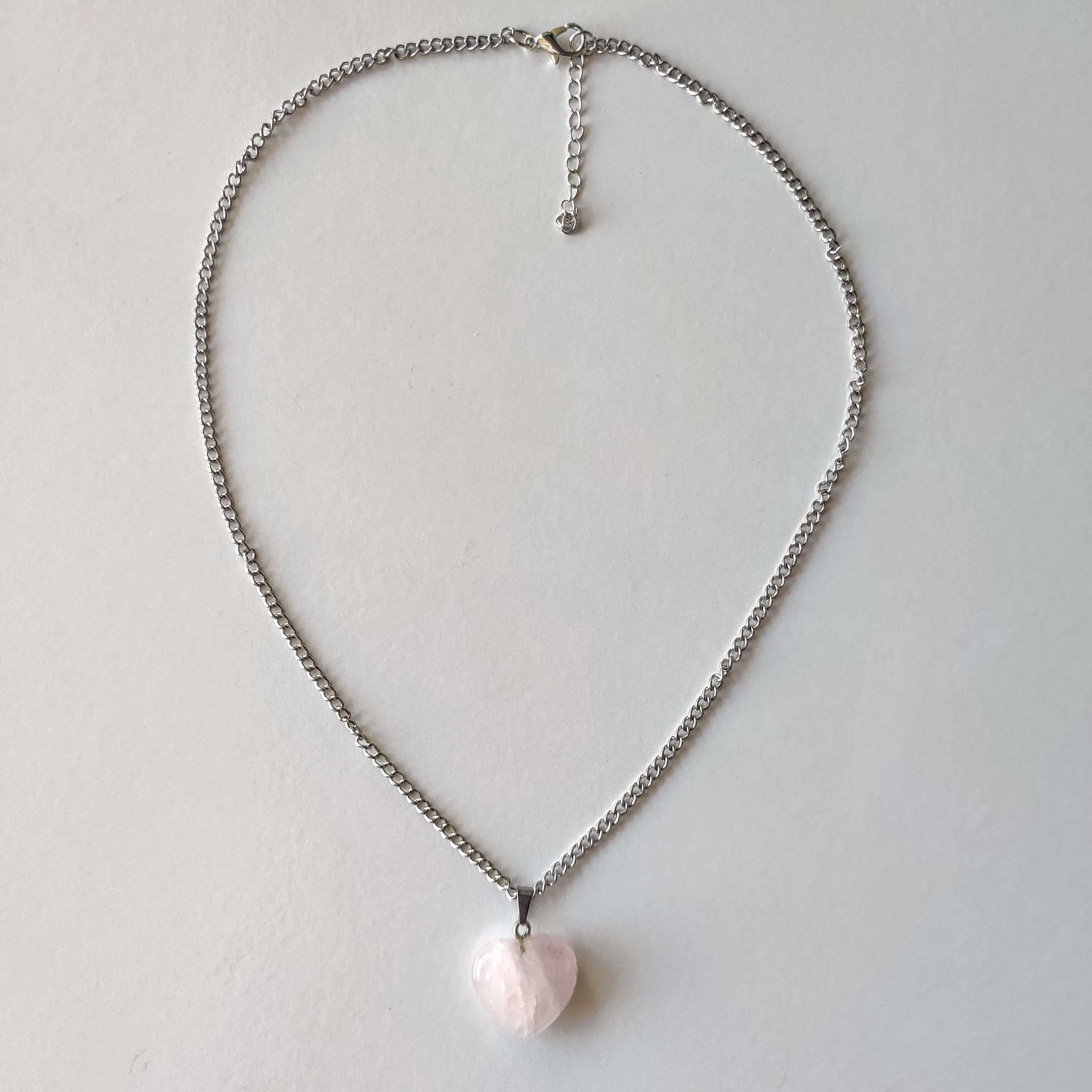 Rose Quartz Heart Pendant