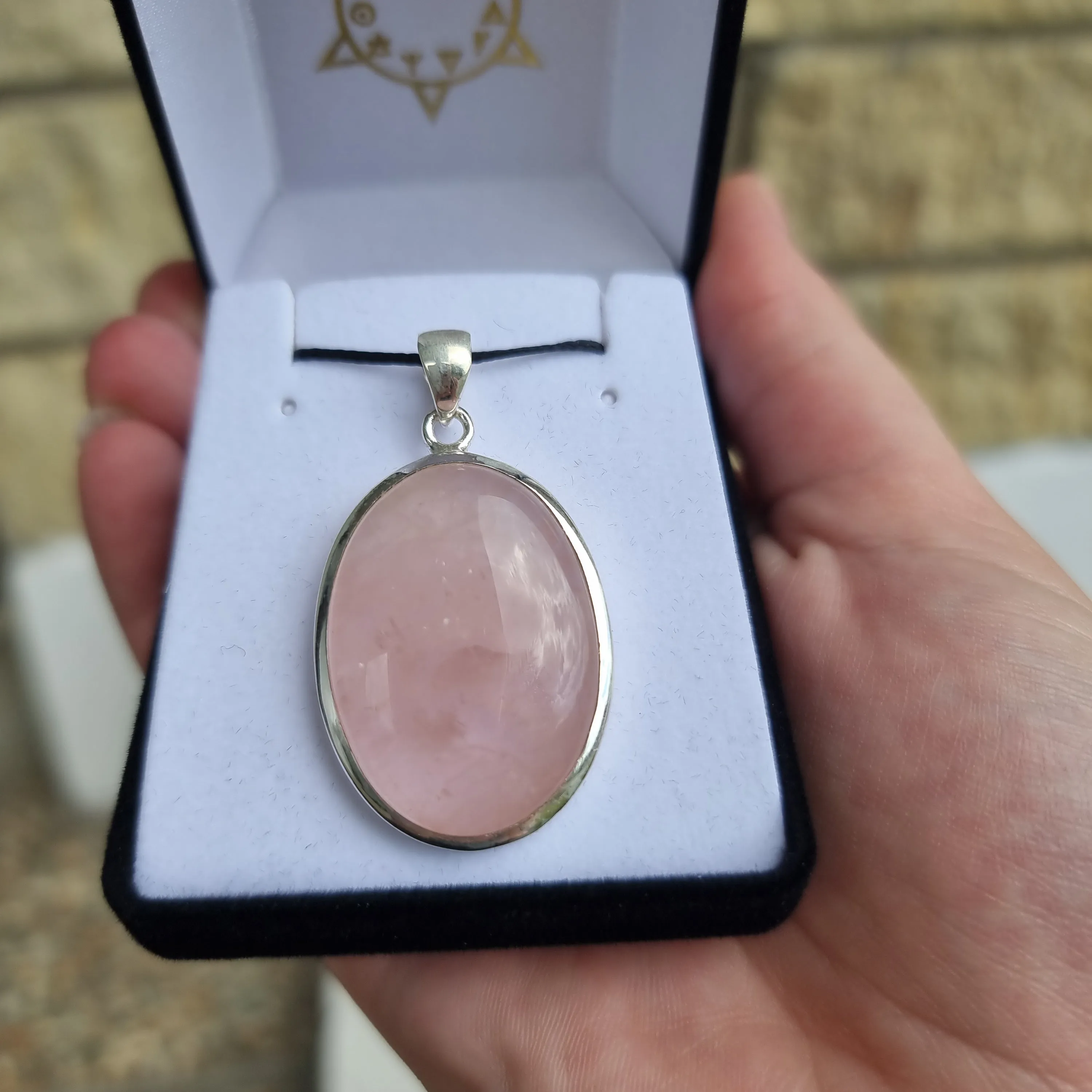 Rose quartz pendant collection