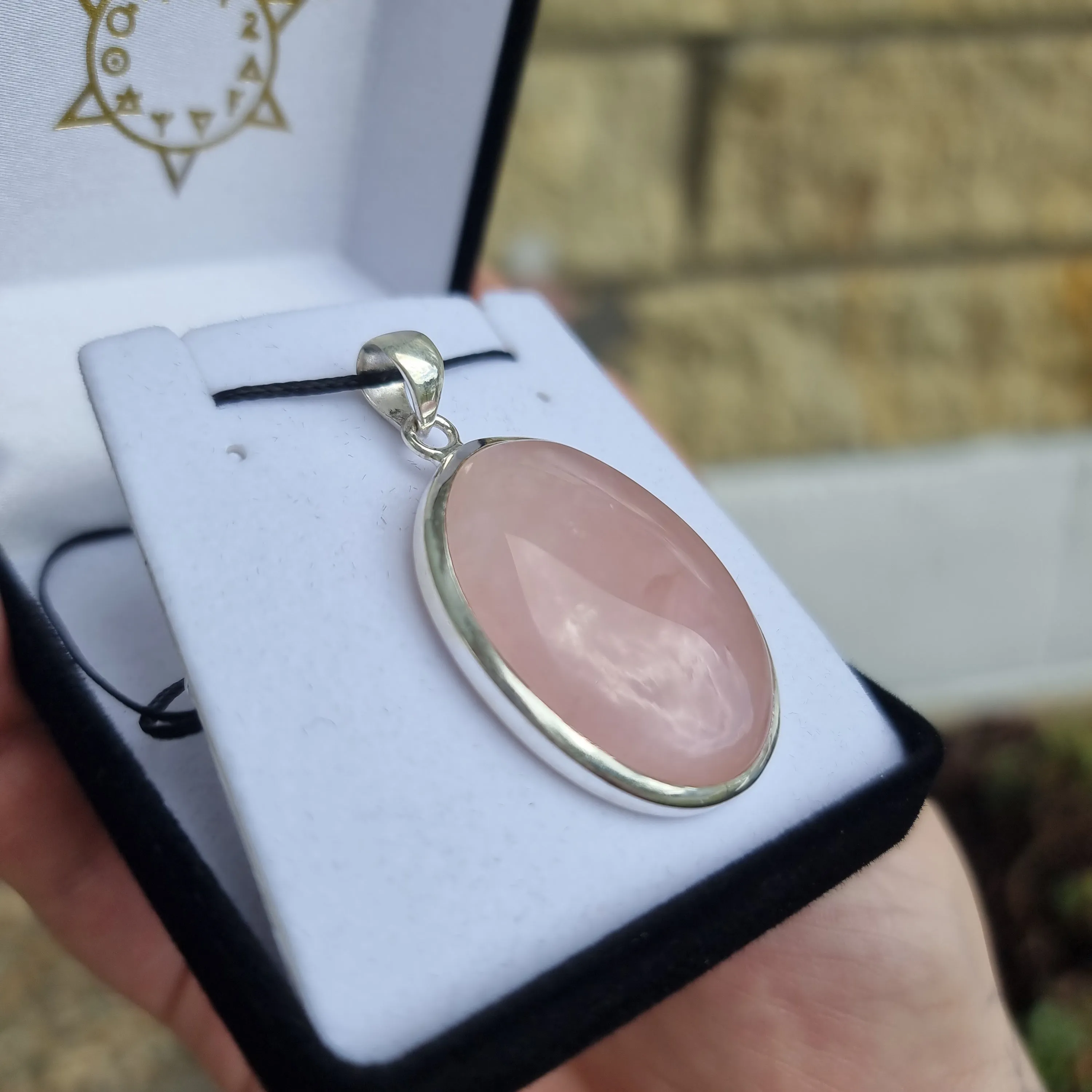 Rose quartz pendant collection
