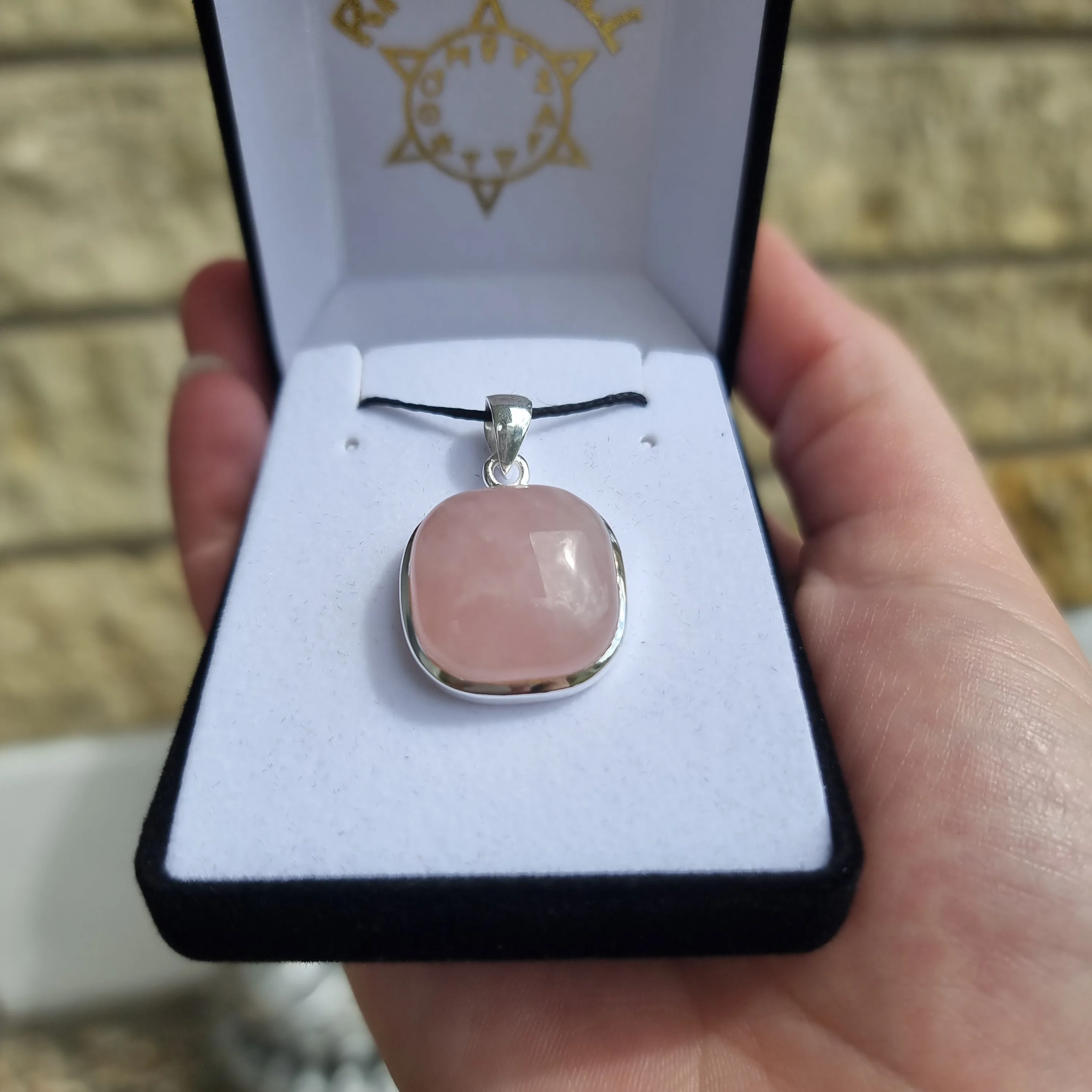 Rose quartz pendant collection