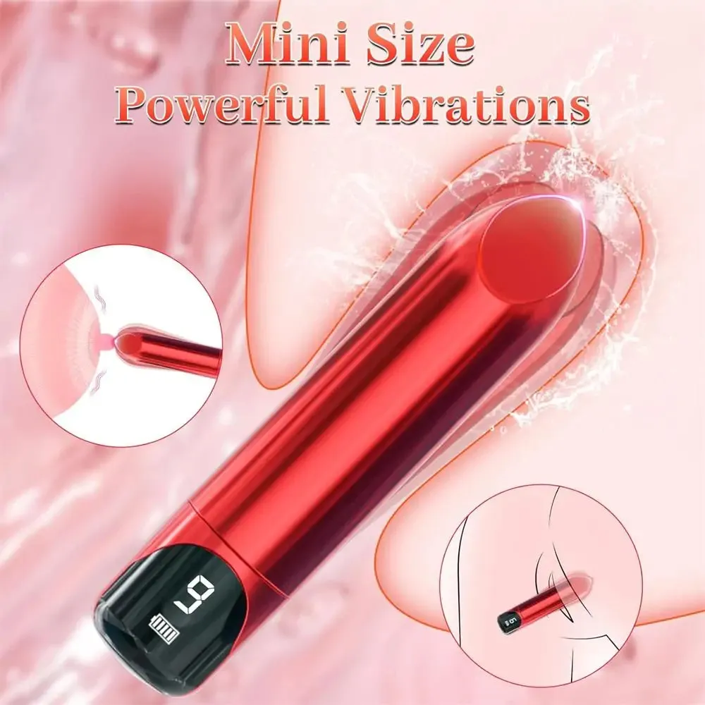 Rose Red Bad Bitch Lipstick Vibe with LED Display