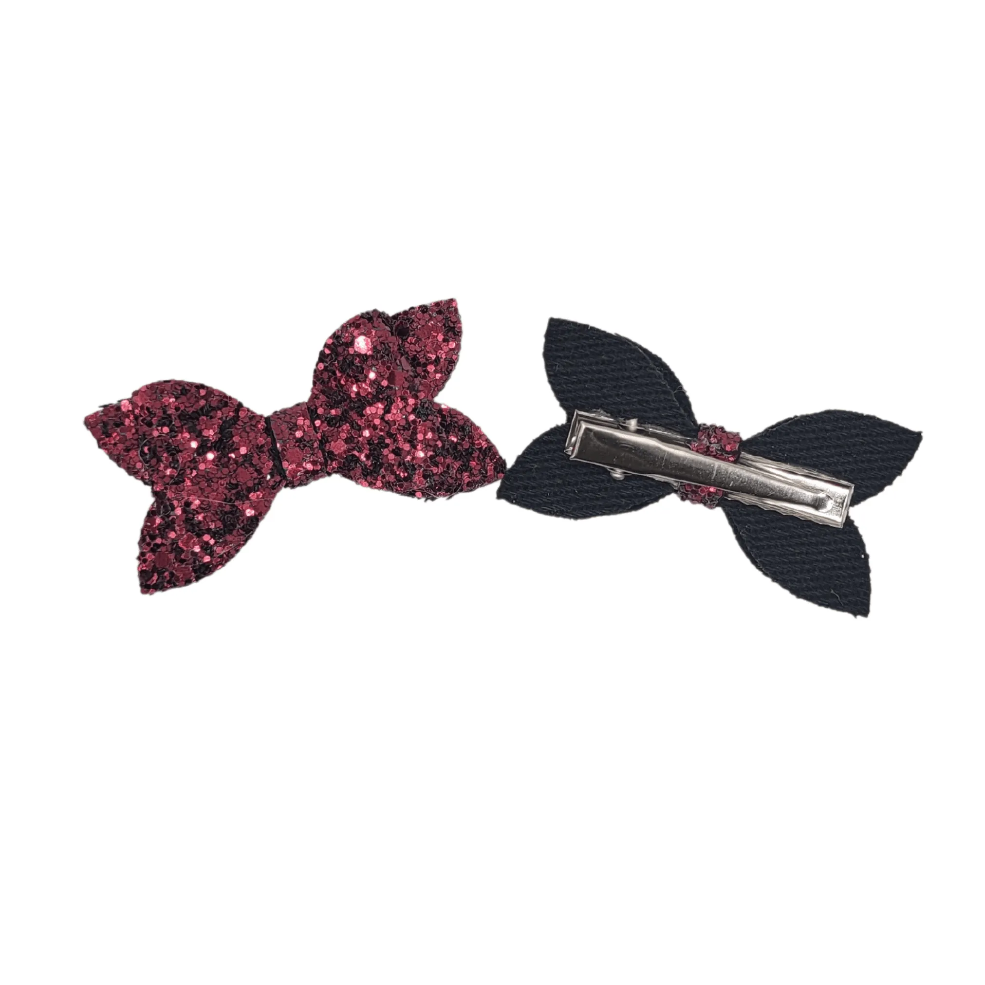 Roseberry Pigtail Glitter Hair Bows